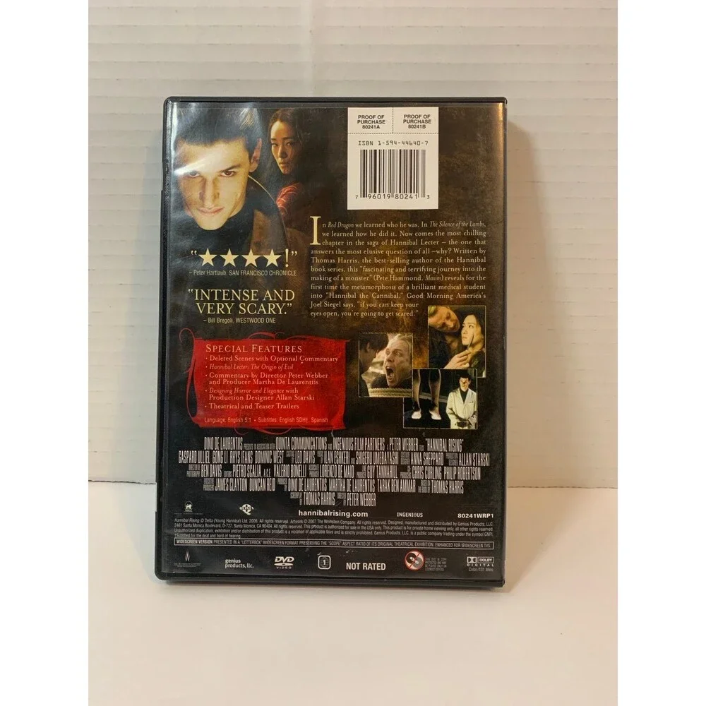 Hannibal Rising Wide Screen DVD - Picture 2 of 2